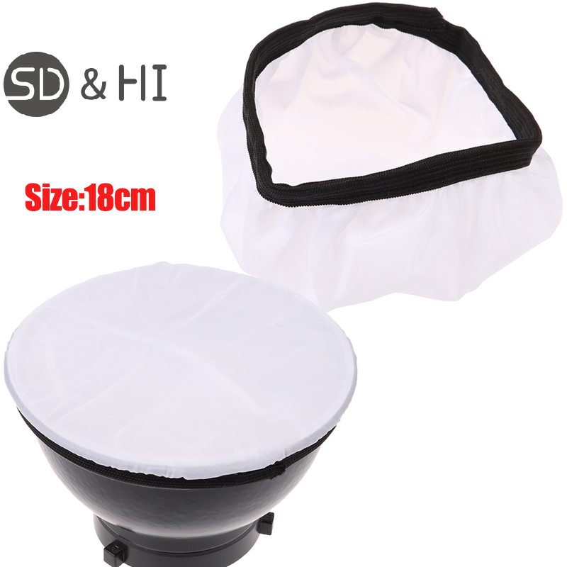 Pop Up Flash Diffuser - 사진 조명 소프트 디퓨저 천, 18cm