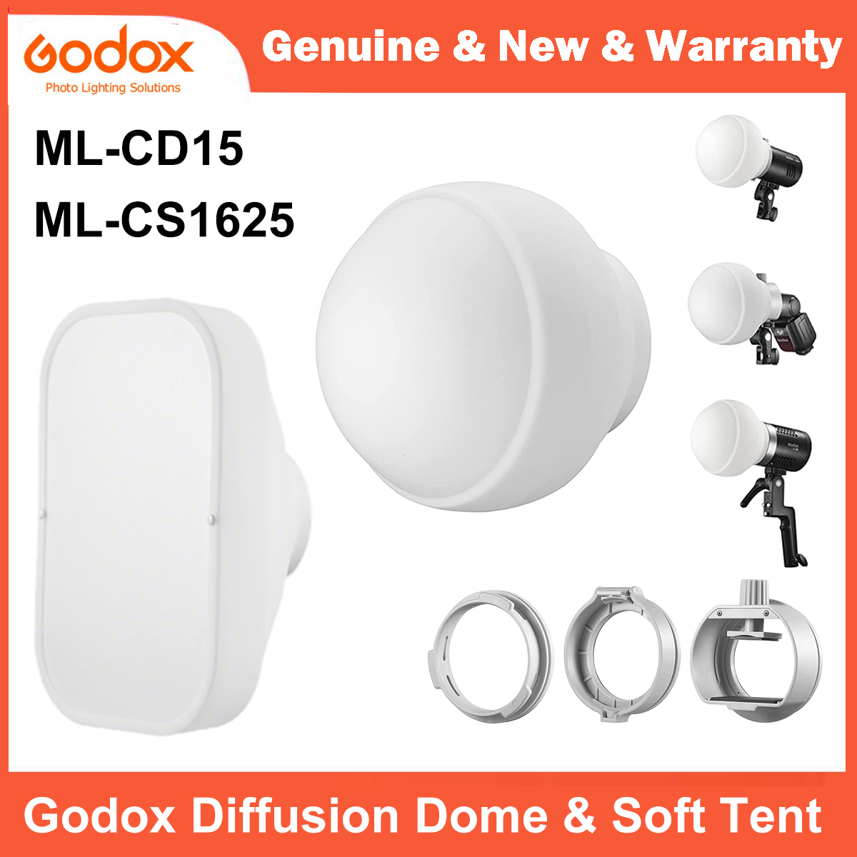 Pop Up Flash Diffuser - Godox ML-CD15 디퓨전 돔 & ML-CS1625