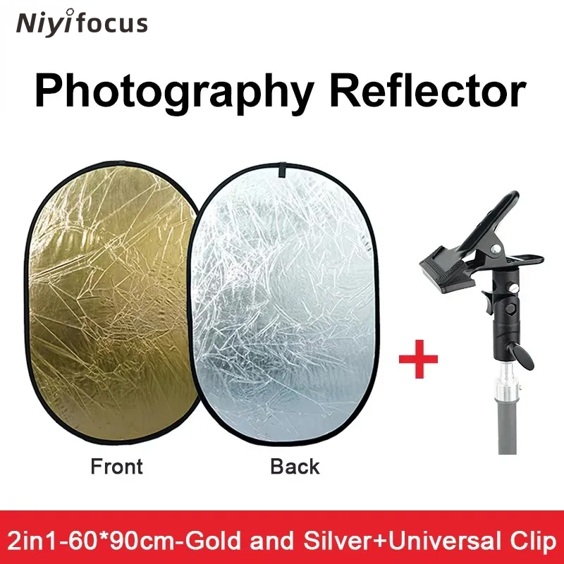 Pop Up Flash Diffuser - 2in1 원형 휴대용 반사판 30cm 60cm