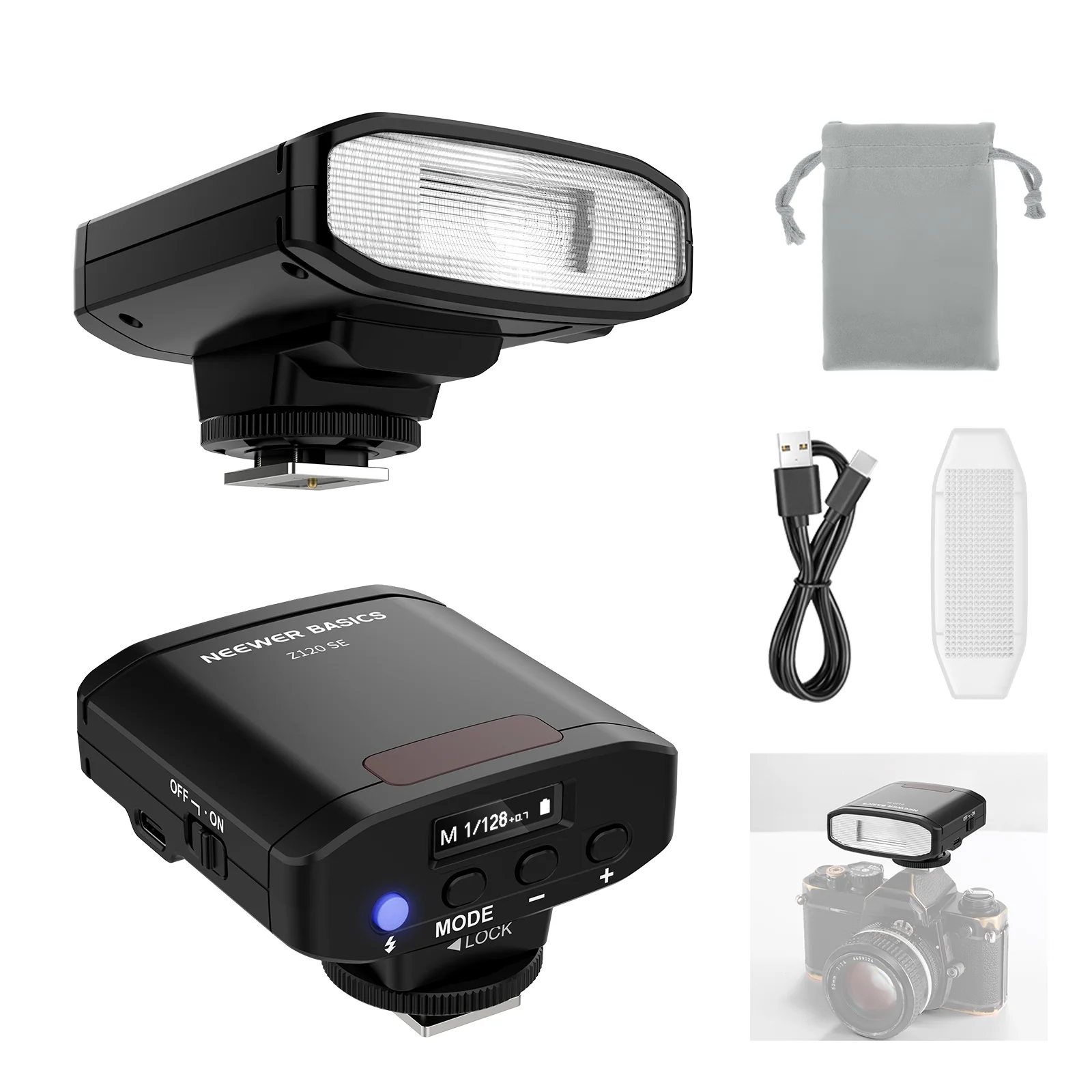 Speedlite Flash External - NEEWER BASICS Z120 SE 5600K 미니