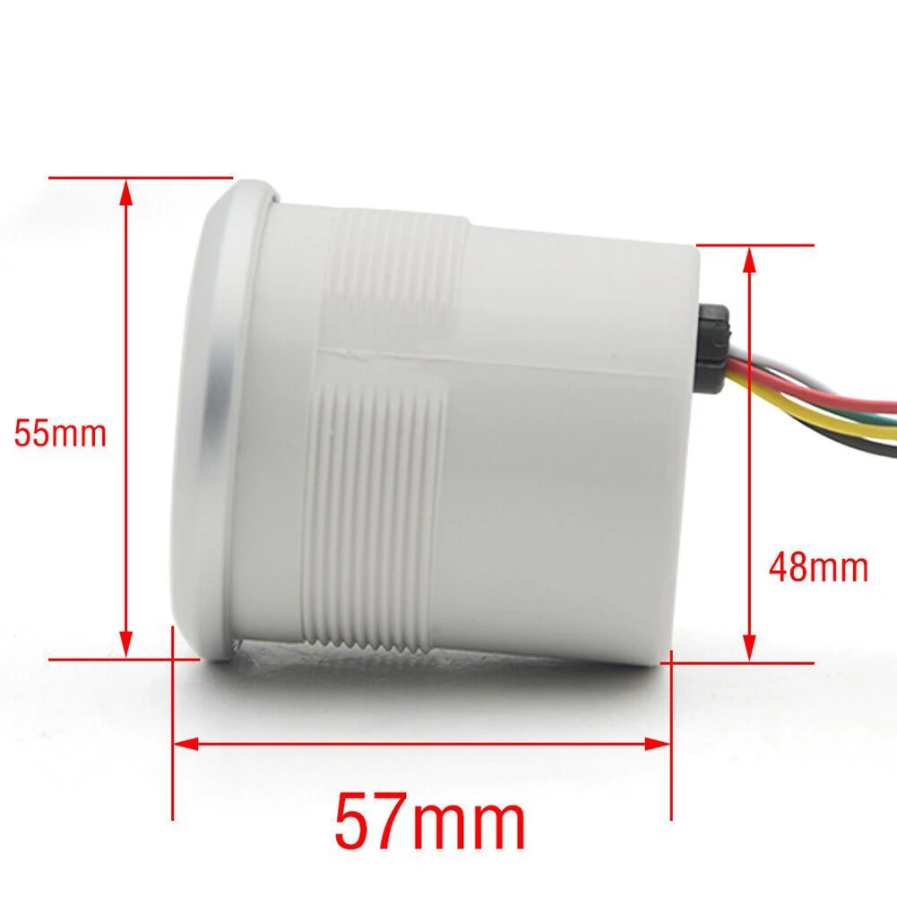 2 52mm 자동차 엔진 타코미터 게이지 미터, 흰색  - Light Meter Incident 리뷰 및 가격