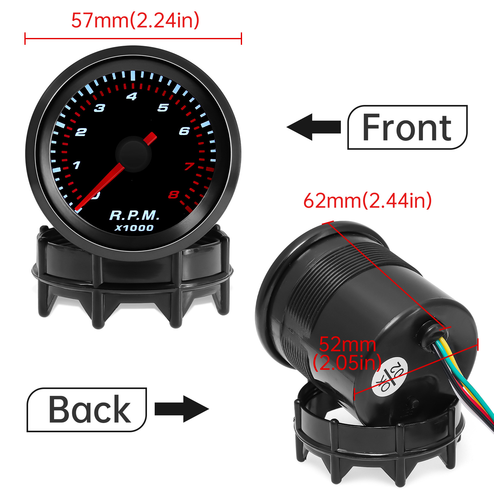 2인치 52MM 타코미터/수온계/유온계/부스트 게이지( - Light Meter Incident 리뷰 및 가격